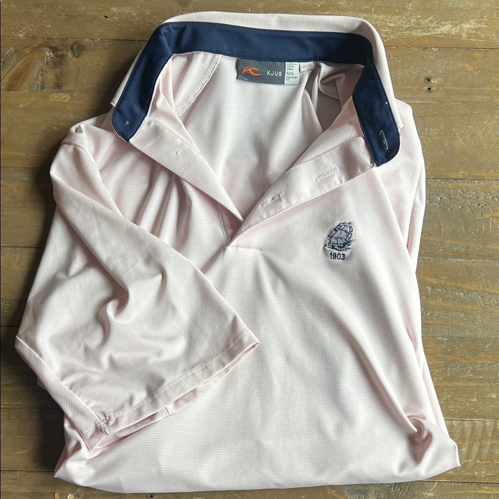 Kjus Men's Pink Polo Shirt